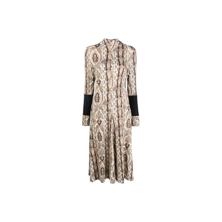 Paul Smith Long-Sleeved Dresses Women's Umber-0