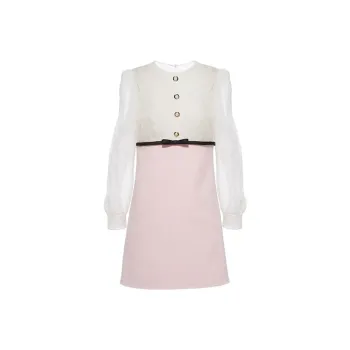 MIU MIU Long Sleeved Dress Women's Pink
