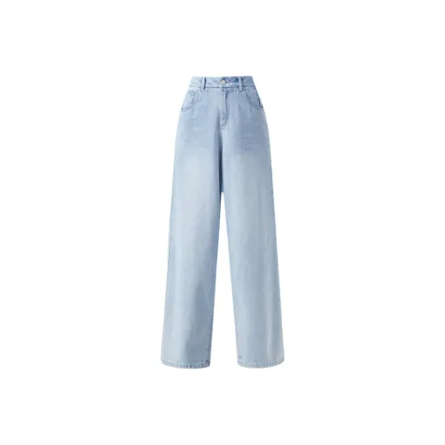 You Cow Me Pants Jeans Women's Light Lake Blue