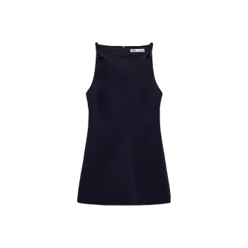 ZARA Sleeveless Dresses Women's Sea Blue