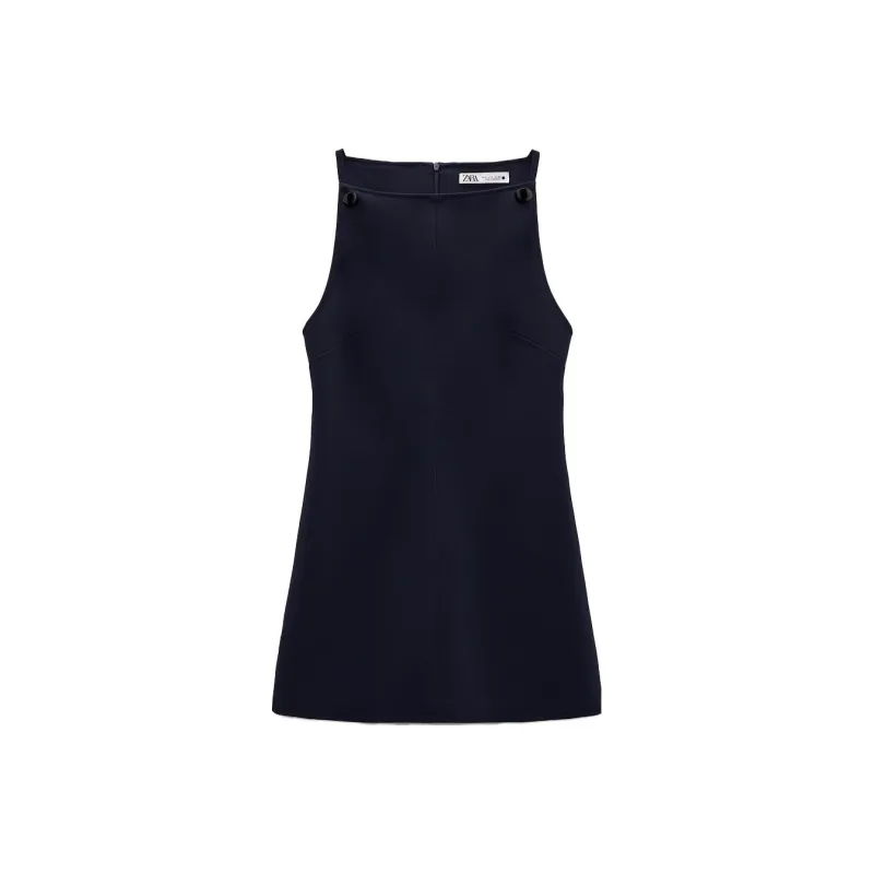 ZARA Sleeveless Dresses Women's Sea Blue-0