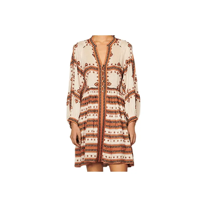 Sandro Long-Sleeved Dresses Women's Multicolor-0