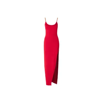 BALMAIN Sleeveless Dress Women's Red