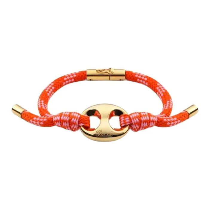 GUCCI Polyester, Hardware Accessories Bracelets Unisex Orange-0
