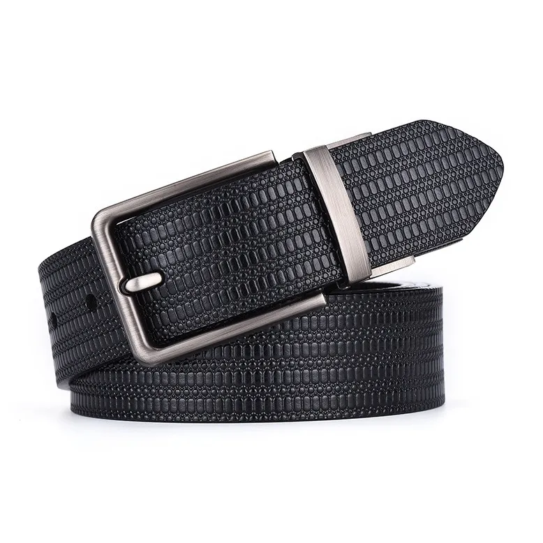 JEANSWEST Cow Split Leather Belts Men's 3.8CM-1