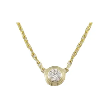 Cartier 2010s 18K Yellow Gold Xs D'Amour Diamond Necklace