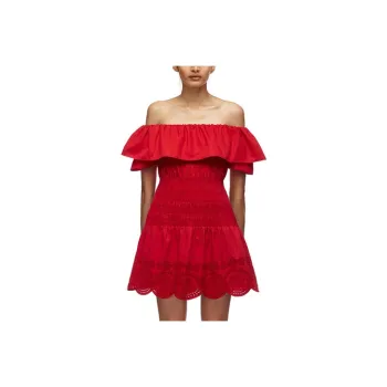 Self-portrait Sleeveless Dress Women's Red