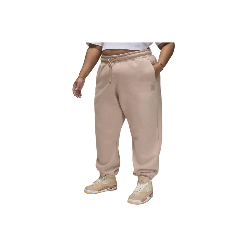 Jordan Flight Knitted Sports Pants Women's Light Pink-0
