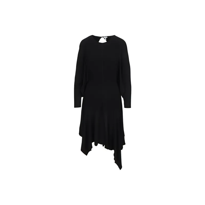 LOEWE Long Sleeved Dresses Women's Black-0