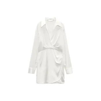ZARA Long-Sleeved Dresses Women's White