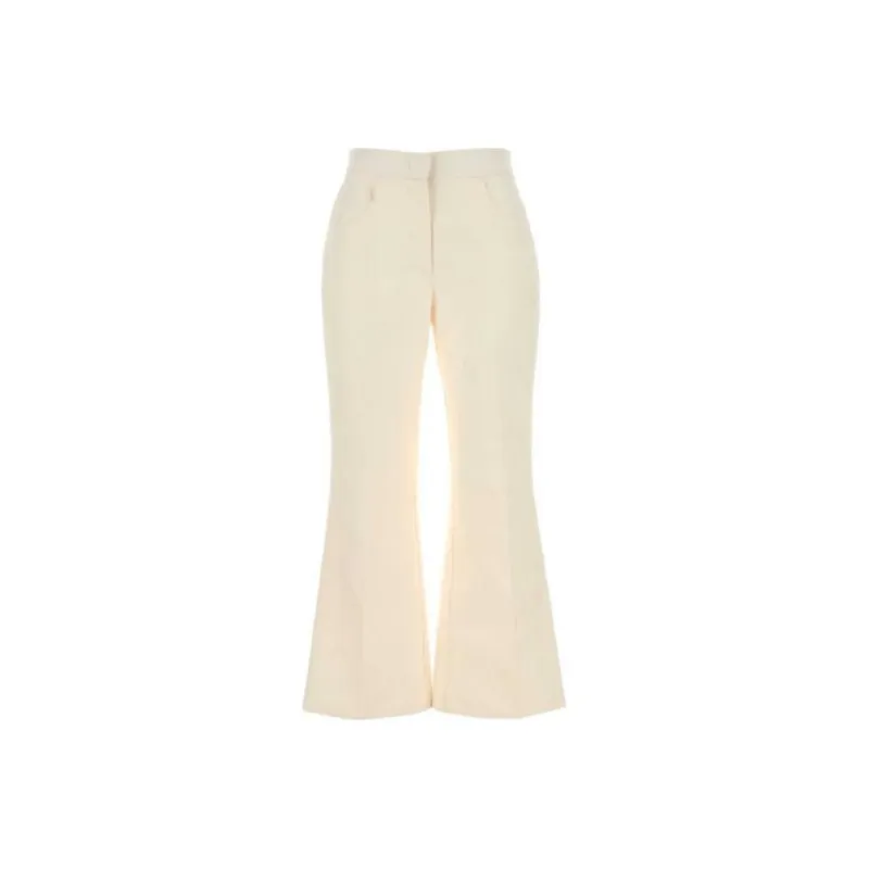 JIL SANDER Pleated Detail Flared Trousers-0