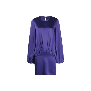 Blumarine Long-Sleeved Dresses Women's Dark Purple