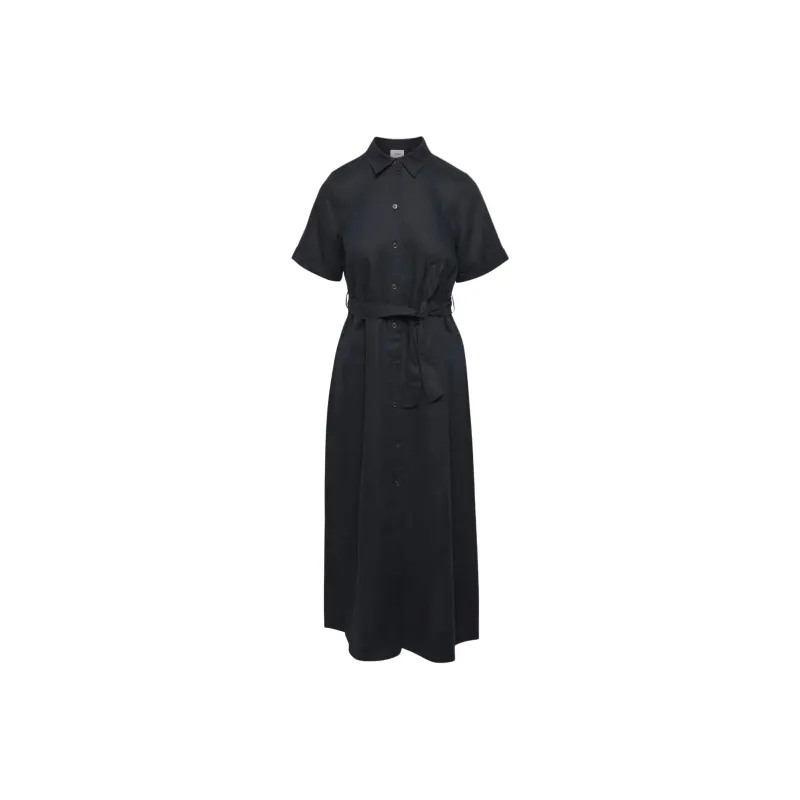ARITZIA Wilfred Eleta Linen Maxi Dress Short-Sleeved Dresses Women's Dark Night Navy/Blackout Navy-0