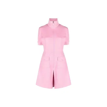 Moncler Short-Sleeved Dresses Women's Light Pink