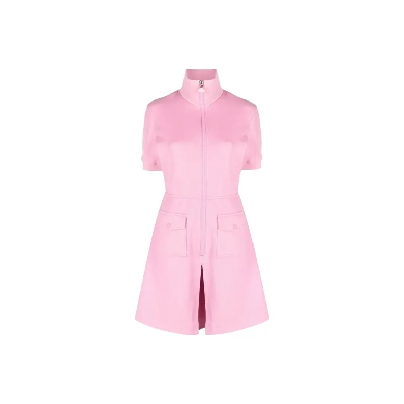 Moncler Short-Sleeved Dresses Women's Light Pink-0