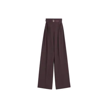 Lanvin Pleated Straight Leg Trousers