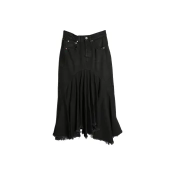 Vetements Denim Midi Skirt 'Black'