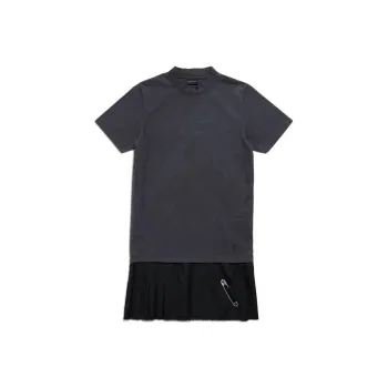 Balenciaga Layered Destroyed T Shirt Dress