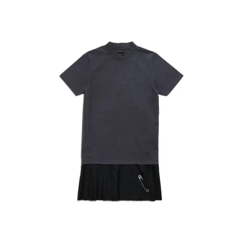 Balenciaga Layered Destroyed T Shirt Dress