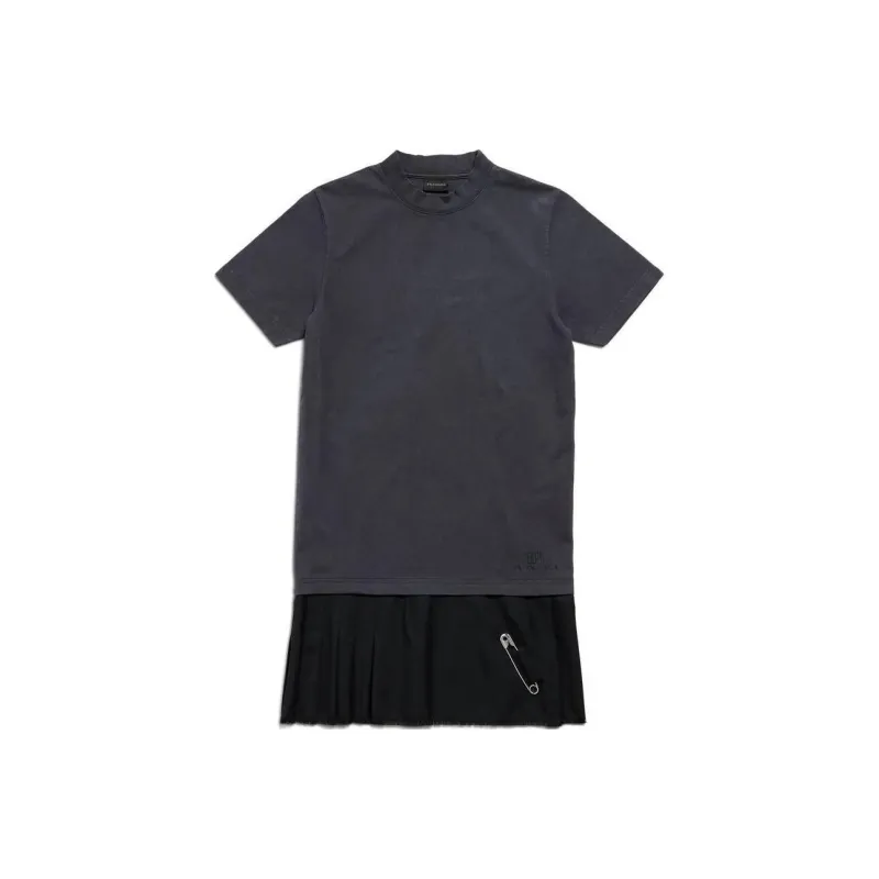 Balenciaga Layered Destroyed T Shirt Dress-0