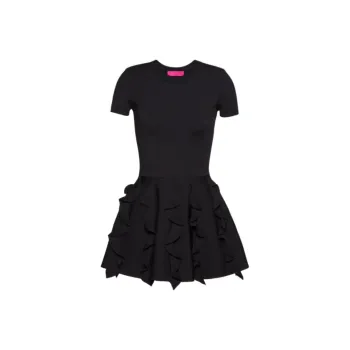 Valentino Short Sleeved Dress Women's Black