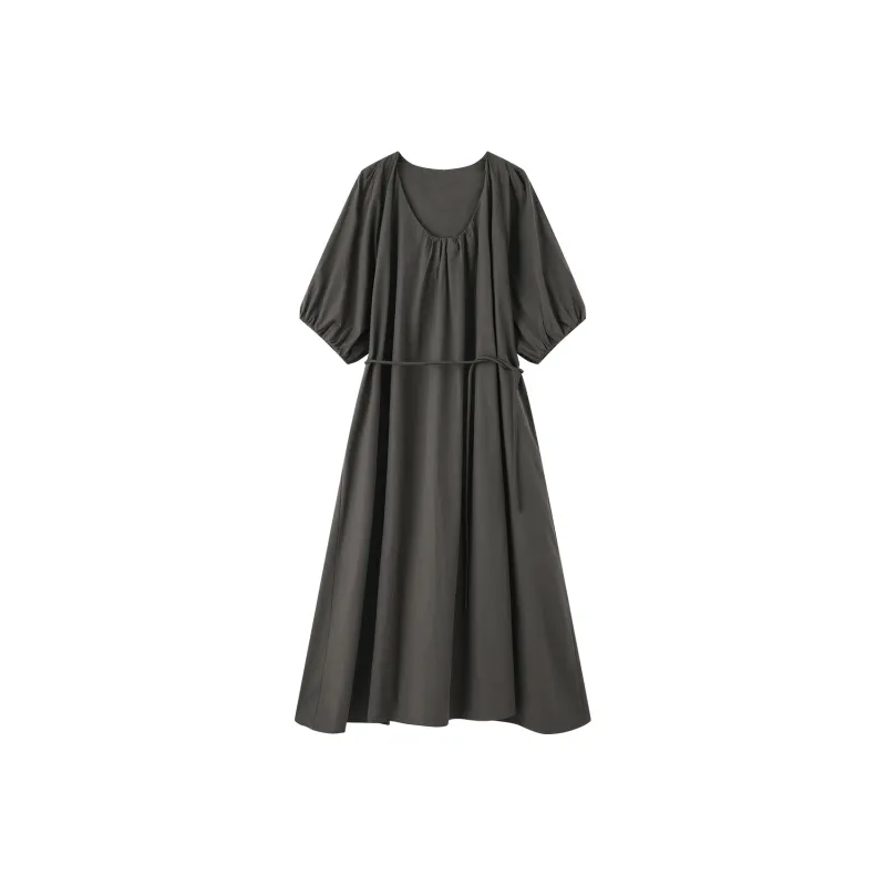 THE SEA LIFE Short Sleeved Dress Women's Premium Gray-0