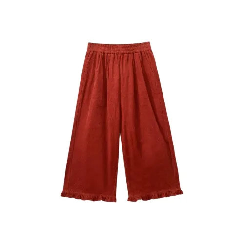 WUPODAMANVZHUANG Casual Pants Women's Hawthorn Red