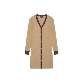DKNY Long Sleeved Dress Women's Light Brown