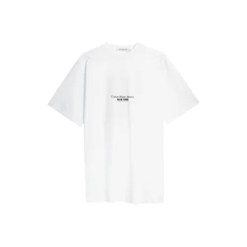 CALVIN KLEIN Short Sleeved Dress Women's Moon White