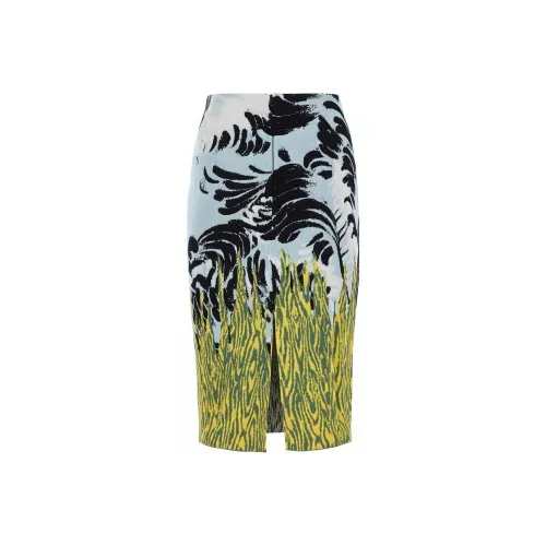 Bottega Veneta Graphic Jacquard Midi Skirt