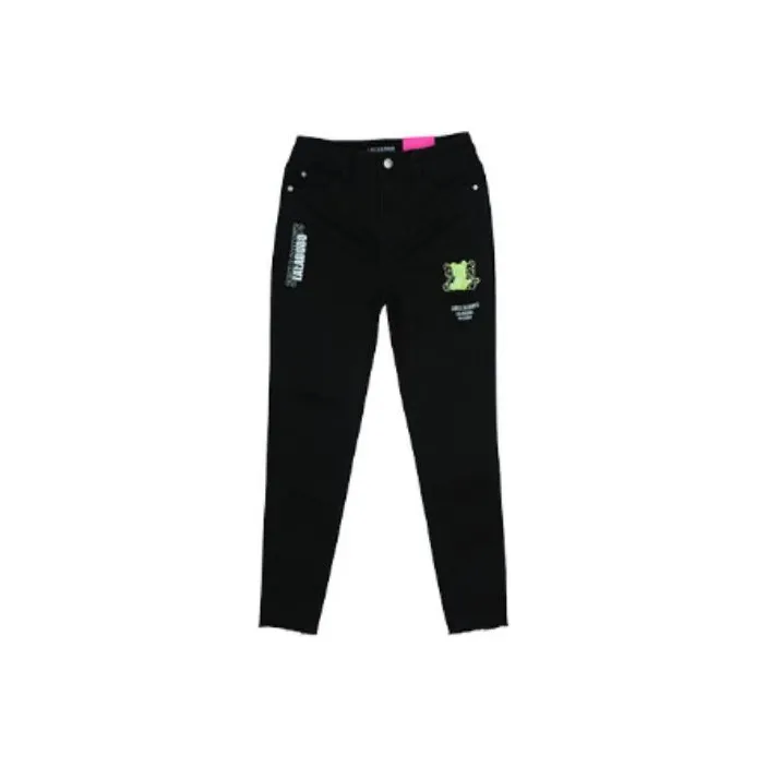 LALABOBO SS22 Pencil Pants Jeans Women's Black-0