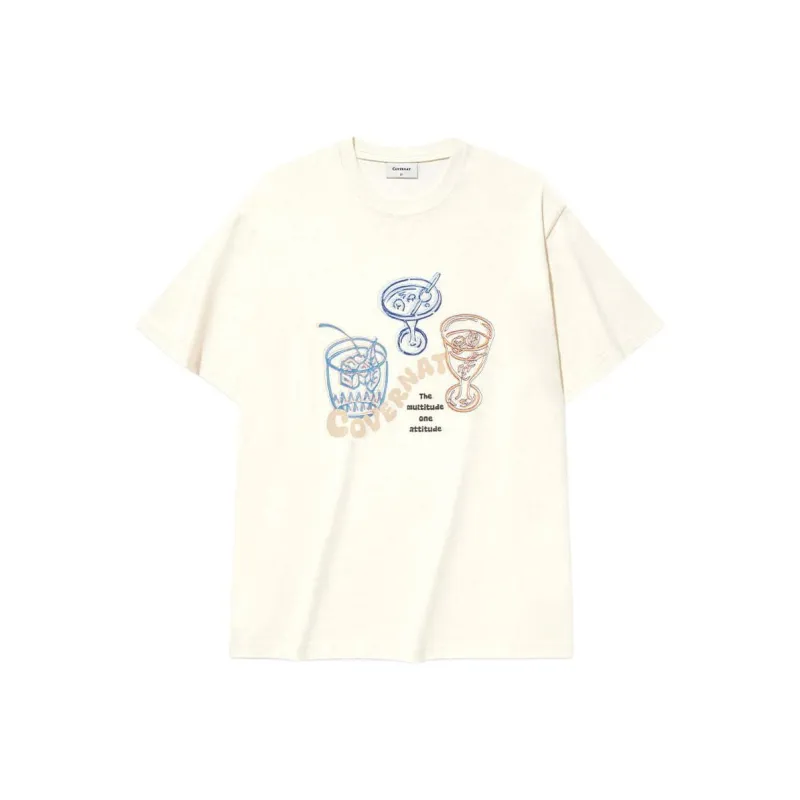 COVERNAT SS25 T Shirt Unisex Ivory-0