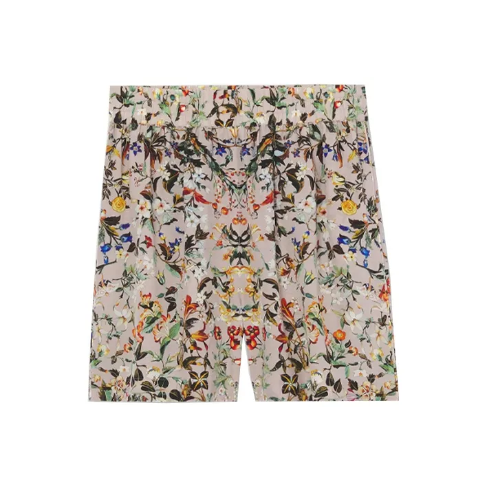 Burberry Tawney Floral Print Shorts 'Beige'-0