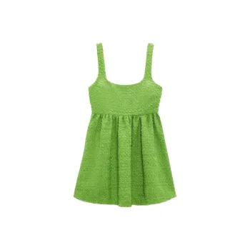 ZARA Slip Dresses Women's Grass Green