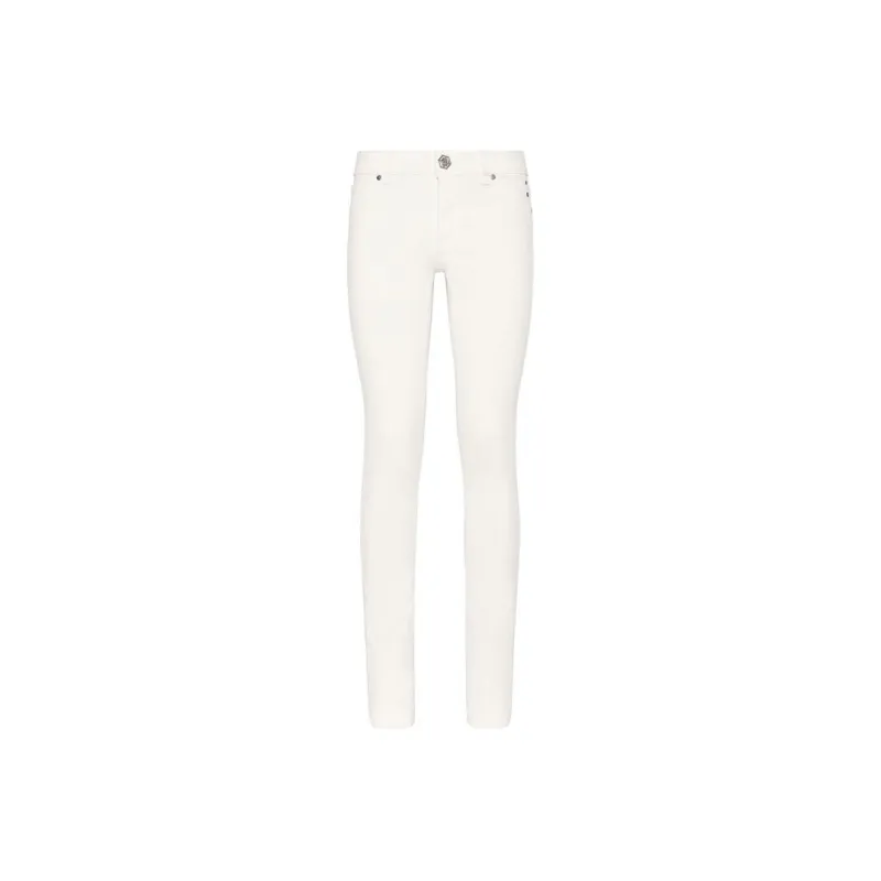 PHILIPP PLEIN Logo buttoned Jeggings-0