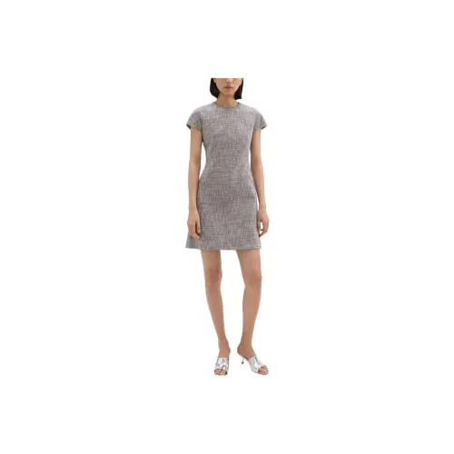 THEORY Short Sleeved Dresses Women's Coffee Brown