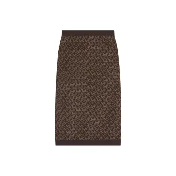MICHAEL KORS Mega Logo jacquard Midi Skirt