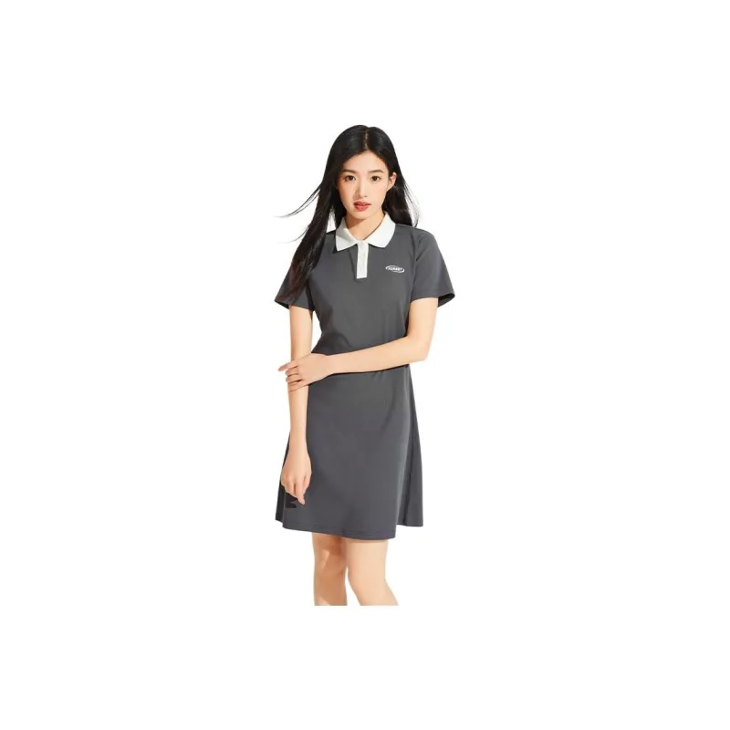 Hotwind Short Sleeved Dresses Women's Dark Gray-0