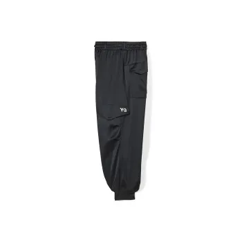 Y 3 High shine Tapered Cargo Trousers