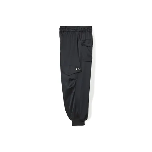 Y 3 High shine Tapered Cargo Trousers