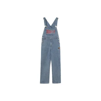 A head of Agua Overalls Women's Blue