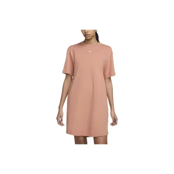 Nike Sportswear Chill Knit Short-Sleeved Dresses Women's Blush