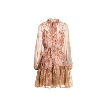 Zimmermann Long Sleeved Dress Women's Multicolor