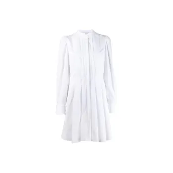 Alexander McQueen Long-Sleeved Dresses Women's White