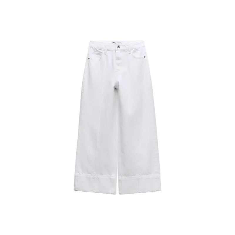 ZARA Jeans Women's White-0