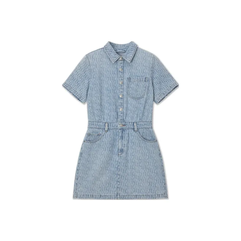 Levi's Short Sleeved Dresses Women's Light Blue-0