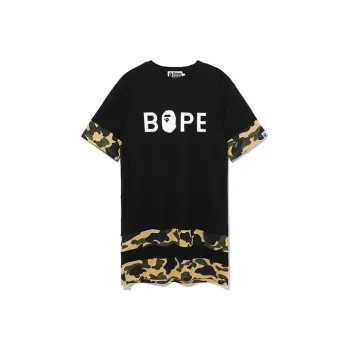 A BATHING APE Head Series Short Sleeved Dresses Women's
