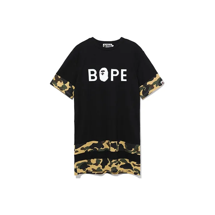 A BATHING APE Head Series Short Sleeved Dresses Women's-0