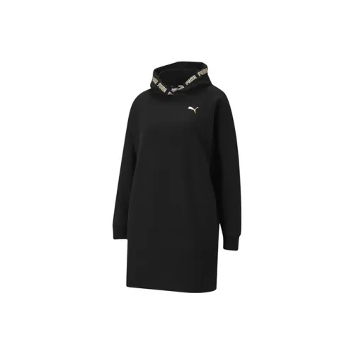PUMA Long Sleeved Dresses Women's Black