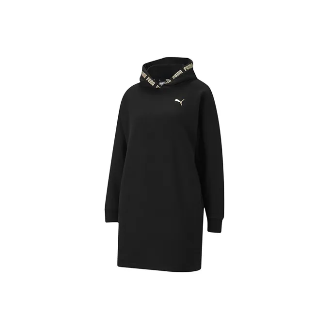 PUMA Long Sleeved Dresses Women's Black-0